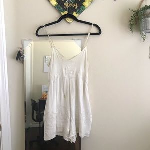 white embroidered romper (w stain 🥲)